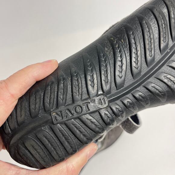 Naot Arataki Mary Jane Gray Shimmer Leather Sz 41 10 10.5 - Picture 10 of 10